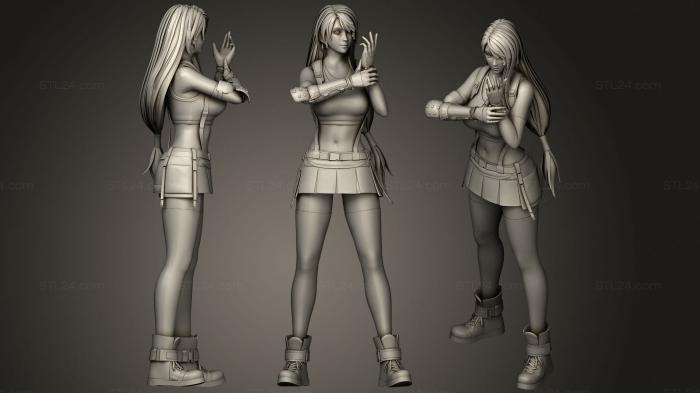 Figurines of girls (Ryan Reos Tifa Lockhart, STKGL_1410) 3D models for cnc