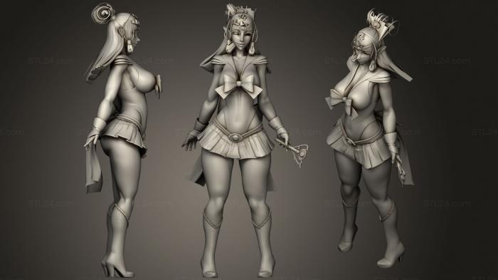 Figurines of girls (Sailor Paya, STKGL_1419) 3D models for cnc