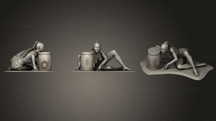 Статуэтки девушки (Дикий танец Джей Би Джей, STKGL_1440) 3D модель для ЧПУ станка