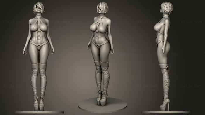 Статуэтки девушки (Сексуальная Девушка 1, STKGL_1466) 3D модель для ЧПУ станка