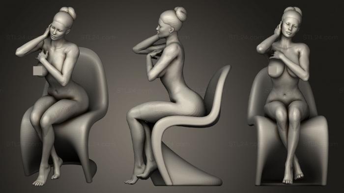 Статуэтки девушки (Сексуальная Девушка 028, STKGL_1467) 3D модель для ЧПУ станка