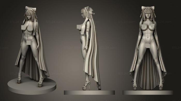Статуэтки девушки (Сексуальная Ведьма 2, STKGL_1483) 3D модель для ЧПУ станка