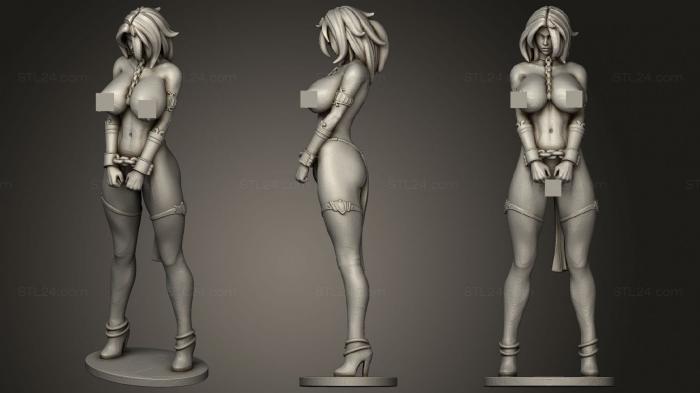 Figurines of girls (Slave Kyra, STKGL_1526) 3D models for cnc