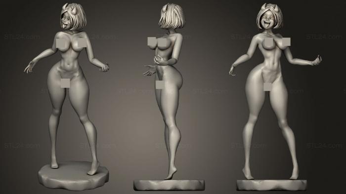 Figurines of girls (Succubus, STKGL_1554) 3D models for cnc