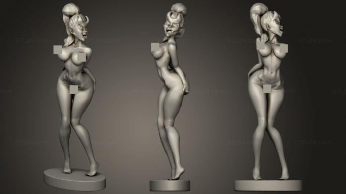 Figurines of girls (Succubus, STKGL_1556) 3D models for cnc