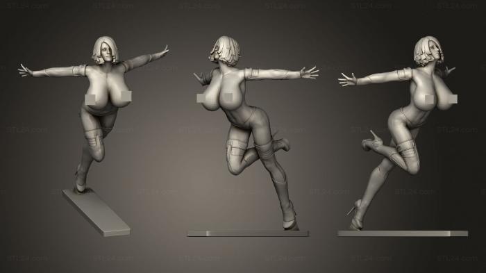 Figurines of girls (Supergirl made homecosplay, STKGL_1563) 3D models for cnc