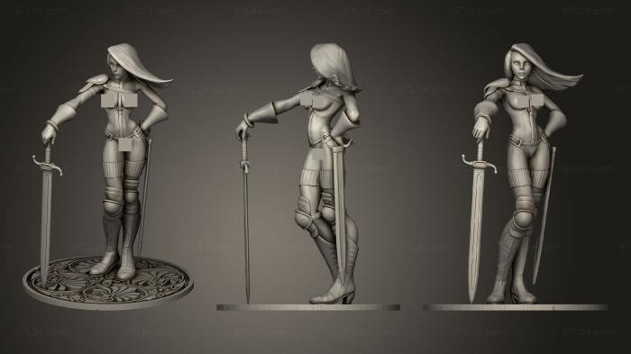 Figurines of girls (Taarna, STKGL_1583) 3D models for cnc