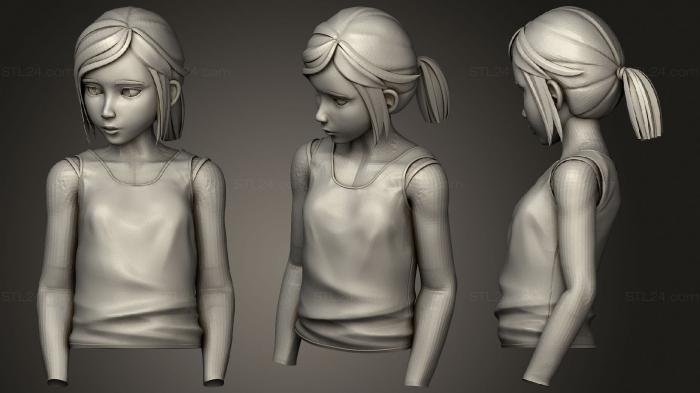 Статуэтки девушки (Последний из нас, STKGL_1599) 3D модель для ЧПУ станка
