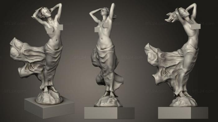 Статуэтки девушки (Обнаженная Венера, STKGL_1652) 3D модель для ЧПУ станка