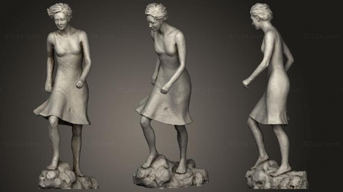 Статуэтки девушки (Ветроход Беверли Патерсон, STKGL_1677) 3D модель для ЧПУ станка