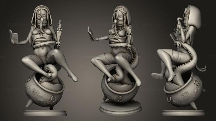 Статуэтки девушки (Зараженное Ведьмой Воображение, STKGL_1684) 3D модель для ЧПУ станка