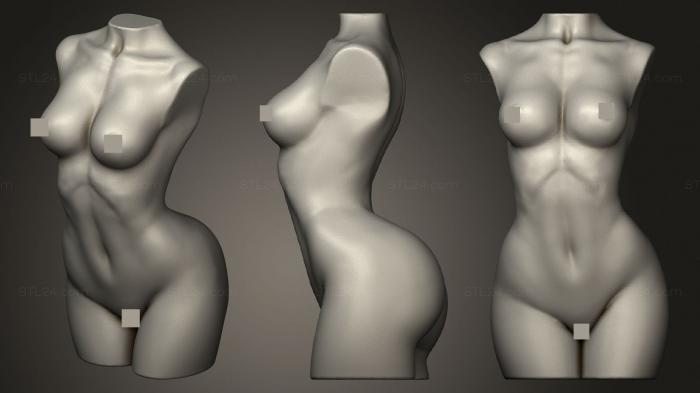 Статуэтки девушки (Женское Тело, STKGL_1690) 3D модель для ЧПУ станка