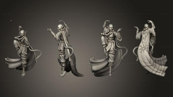 Статуэтки девушки (Гильдия Искателей приключений Эльфийский монах A 001, STKGL_1744) 3D модель для ЧПУ станка