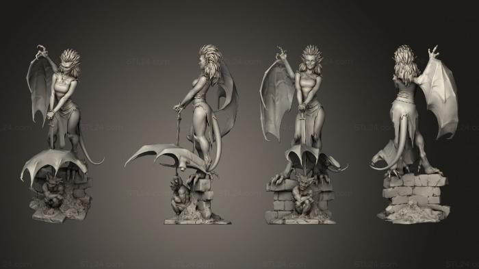 Figurines of girls (Angela Gargoyle, STKGL_1760) 3D models for cnc