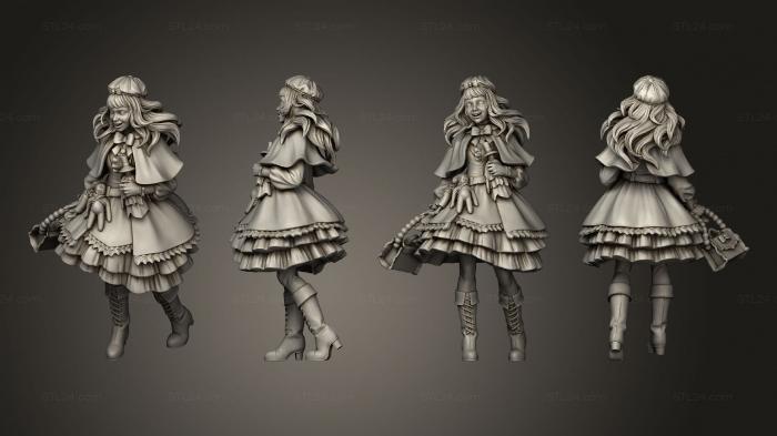 Figurines of girls (Angelica, STKGL_1761) 3D models for cnc
