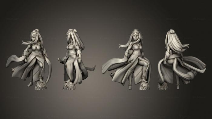 Figurines of girls (Bai Gu Jing Pose 3, STKGL_1780) 3D models for cnc
