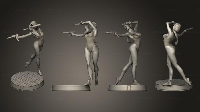 Статуэтки девушки (Танцовщица Черной Вдовы, STKGL_1802) 3D модель для ЧПУ станка