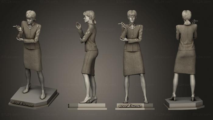 Статуэтки девушки (Бегущий по лезвию Рейчел, STKGL_1804) 3D модель для ЧПУ станка