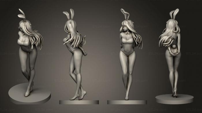 Статуэтки девушки (Девочка-Кролик Май Сакурадзима, STKGL_1818) 3D модель для ЧПУ станка