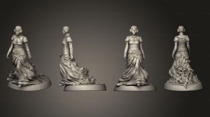 Статуэтки девушки (Леди Слизи Ктулхуса 001, STKGL_1842) 3D модель для ЧПУ станка