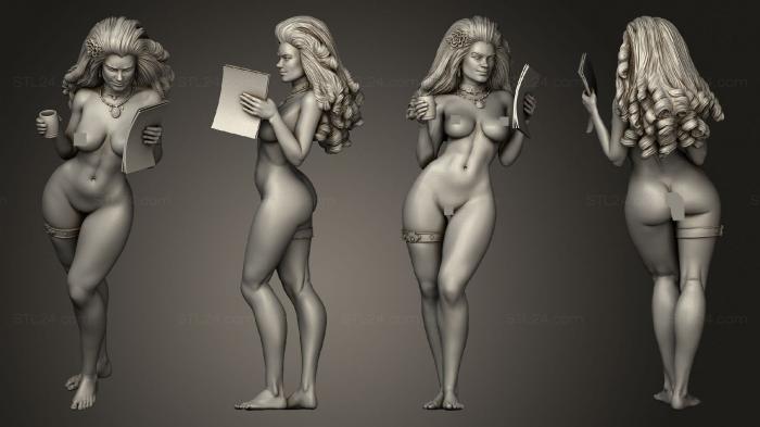 Статуэтки девушки (Дарья и Послание Торриды Минис, STKGL_1856) 3D модель для ЧПУ станка