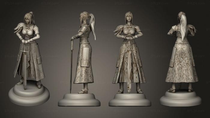 Статуэтки девушки (Тьма Коносуба, STKGL_1860) 3D модель для ЧПУ станка