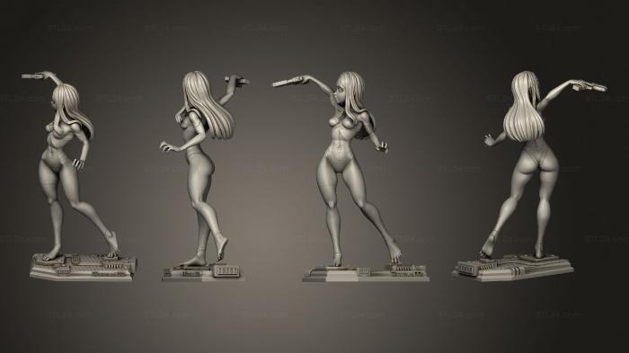 Статуэтки девушки (Динаммуу Ребекка, STKGL_1867) 3D модель для ЧПУ станка