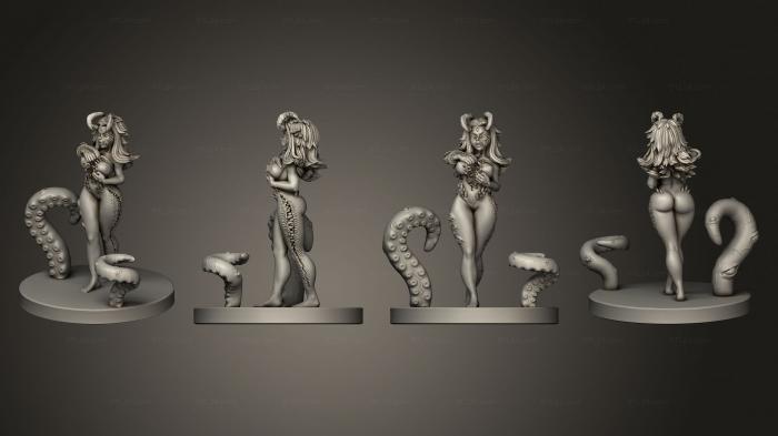 Статуэтки девушки (Изображение Жуткого Сосуда, STKGL_1875) 3D модель для ЧПУ станка
