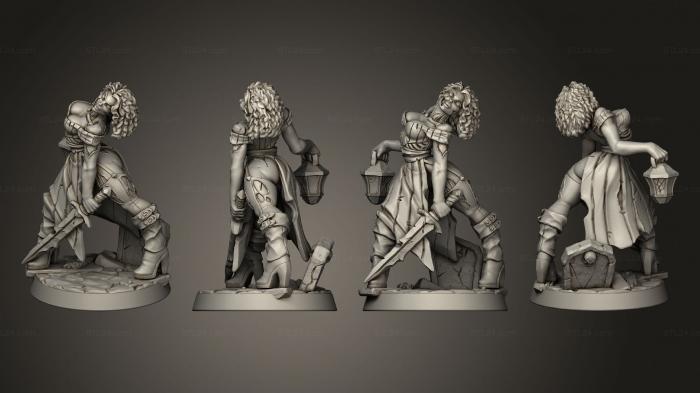 Figurines of girls (Eliza Fallen Pinup, STKGL_1878) 3D models for cnc