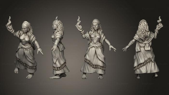 Figurines of girls (Into the Woods Morgana mage, STKGL_1970) 3D models for cnc