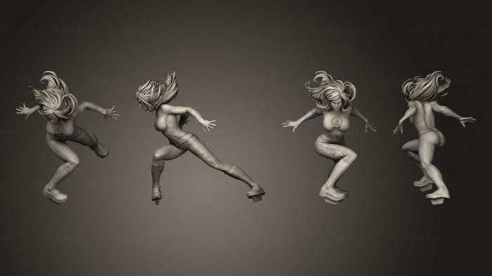 Figurines of girls (Invisible Woman, STKGL_1971) 3D models for cnc