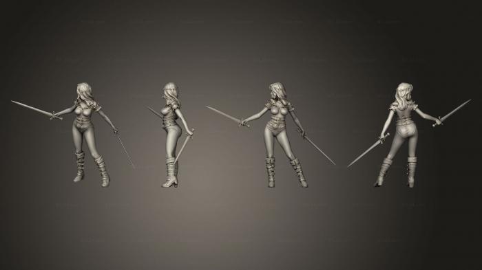Figurines of girls (jalissa standing sfw, STKGL_1993) 3D models for cnc