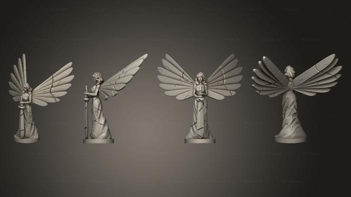 Figurines of girls (Kingdom of Thamarya MSLM Angel Statue, STKGL_2020) 3D models for cnc
