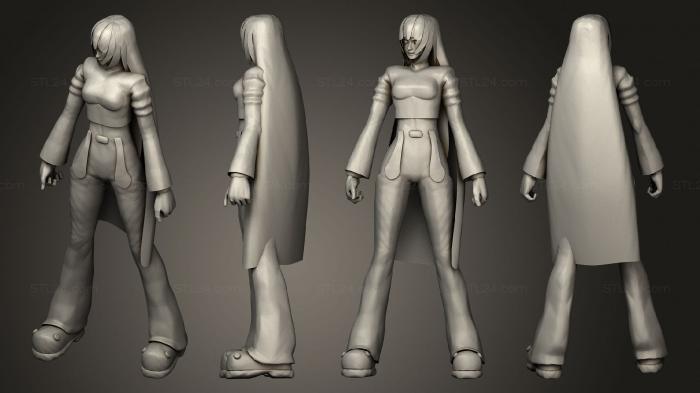 Figurines of girls (kula kof, STKGL_2025) 3D models for cnc