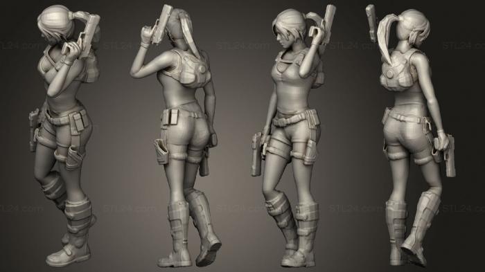 Figurines of girls (Lara, STKGL_2034) 3D models for cnc