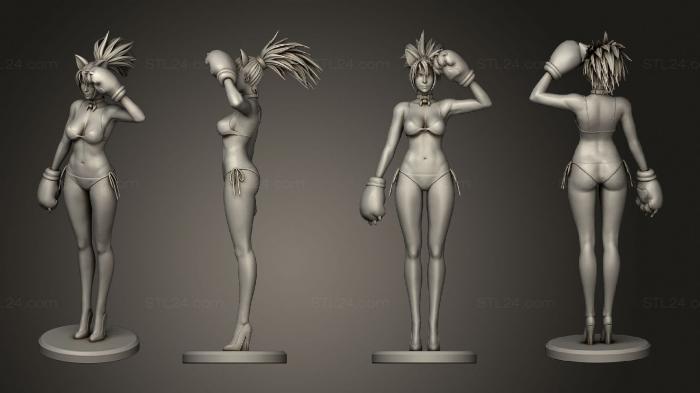 Figurines of girls (Leona Bikini, STKGL_2037) 3D models for cnc