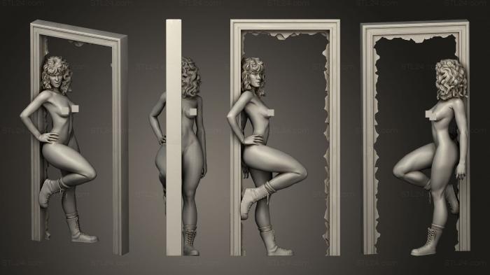 Figurines of girls (Lisa single shoes naked, STKGL_2042) 3D models for cnc