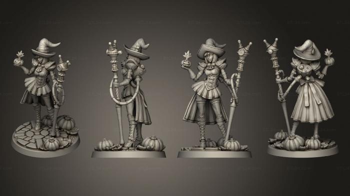Figurines of girls (Magitek Witch, STKGL_2053) 3D models for cnc