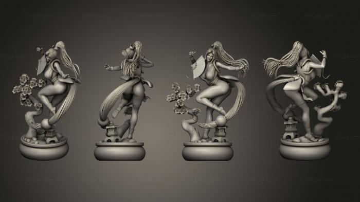 Figurines of girls (Mai Shiranui, STKGL_2054) 3D models for cnc