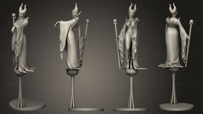 Figurines of girls (Maleficent Torrida Minis 32 mm base 001, STKGL_2066) 3D models for cnc