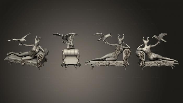 Figurines of girls (Maleficent, STKGL_2071) 3D models for cnc