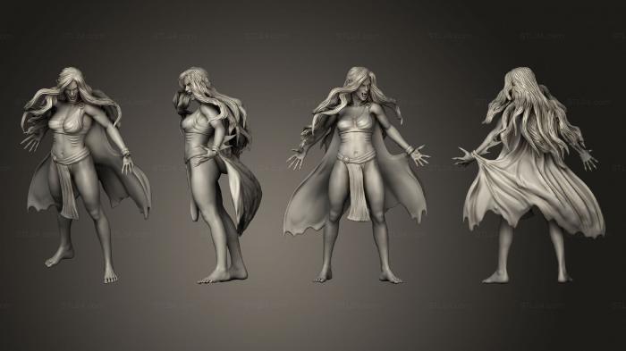 Статуэтки девушки (Гигантские Кровные Лорды Глубинного Вампира 2, STKGL_2073) 3D модель для ЧПУ станка