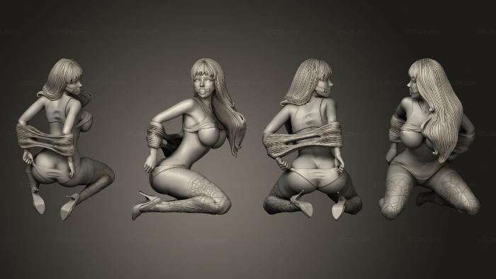 Figurines of girls (mary jane 5, STKGL_2082) 3D models for cnc