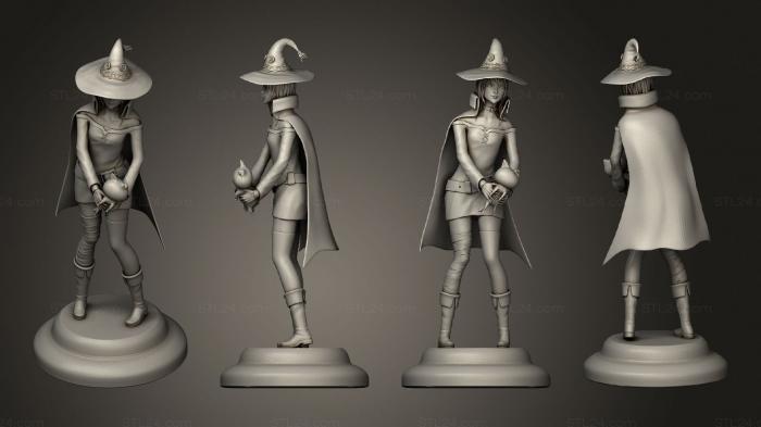 Figurines of girls (megumin chomosuke konosuba, STKGL_2087) 3D models for cnc