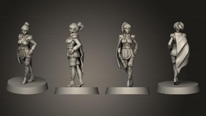 Figurines of girls (Minigames Miniatures Sarrin Pose 1 October 2022, STKGL_2092) 3D models for cnc