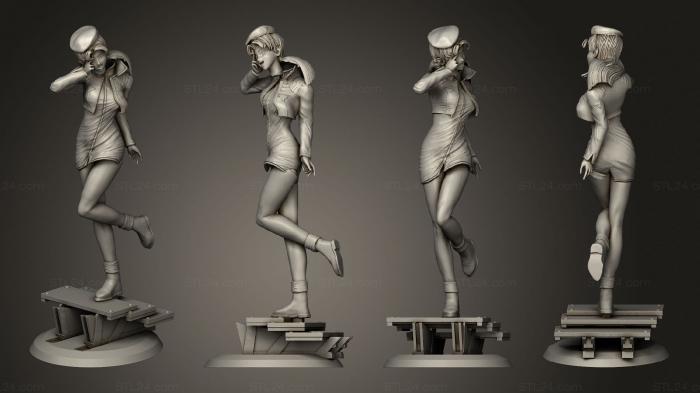 Статуэтки девушки (Мисато Евангелион, STKGL_2095) 3D модель для ЧПУ станка