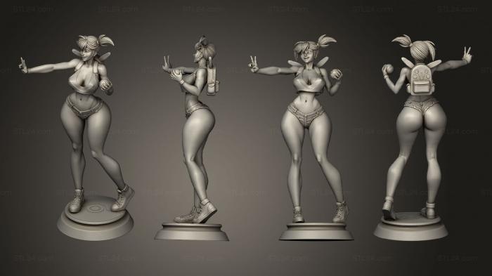 Figurines of girls (Misty miniature v 1, STKGL_2096) 3D models for cnc