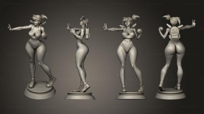 Figurines of girls (Misty miniature v 3, STKGL_2098) 3D models for cnc