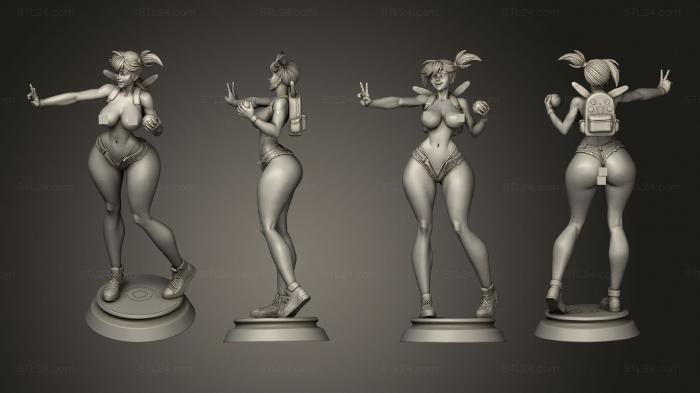 Figurines of girls (Misty miniature v 4, STKGL_2099) 3D models for cnc