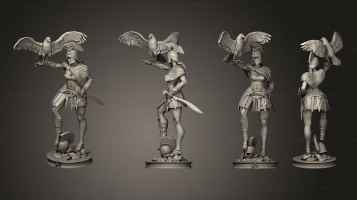 Статуэтки девушки (Момоджи Кассандра Assassins Creed, STKGL_2109) 3D модель для ЧПУ станка